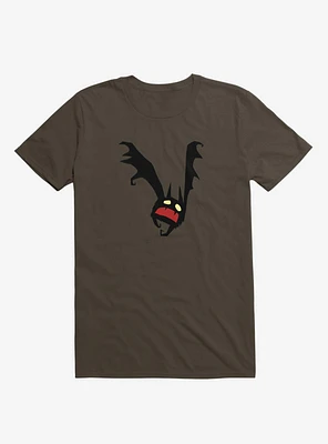 Spooky Little Bat Brown T-Shirt
