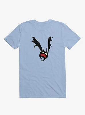 Spooky Little Bat Light Blue T-Shirt
