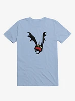 Spooky Little Bat Light Blue T-Shirt