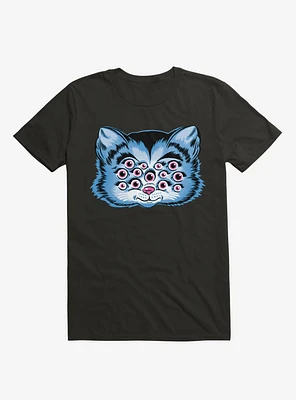 Thirteen Eyed Cat Black T-Shirt