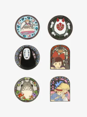 Loungefly Studio Ghibli The World Of Studio Ghibli Stained Glass Blind Box Enamel Pin