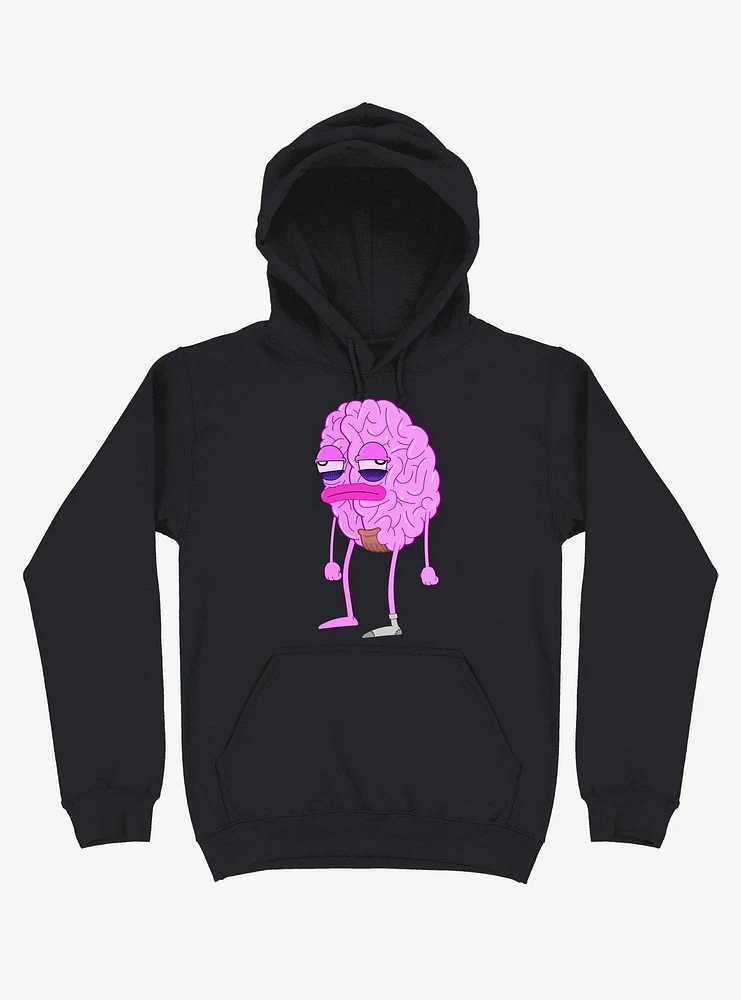 Lazy Brain Black Hoodie