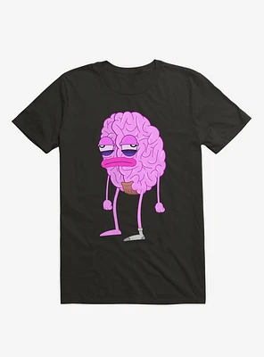 Lazy Brain Black T-Shirt