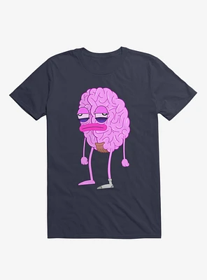 Lazy Brain Navy Blue T-Shirt