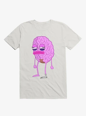 Lazy Brain White T-Shirt