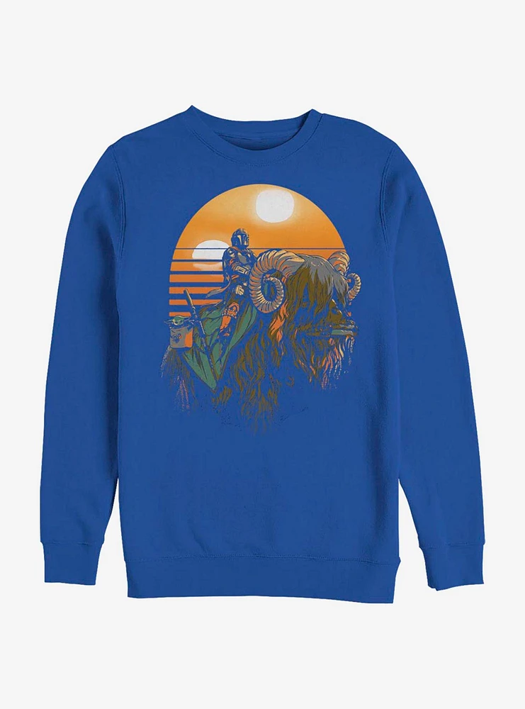 Star Wars The Mandalorian Bantha Riders Crew Sweatshirt