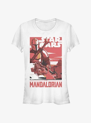 Star Wars The Mandalorian Mad Mando Poster Girls T-Shirt