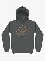 Tree And Canoe Outline Hoodie