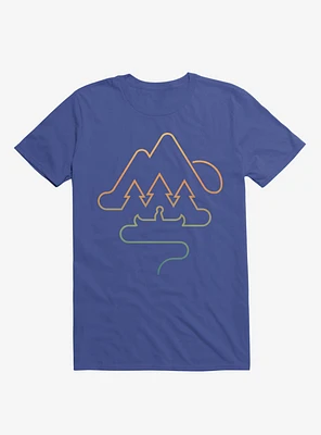 Tree And Canoe Outline T-Shirt