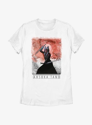 Star Wars The Mandalorian Season 2 Ahsoka Tano Fight Womens T-Shirt