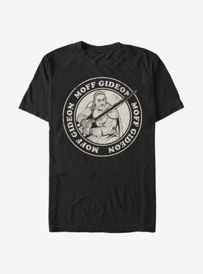 Star Wars The Mandalorian Moff Gideon Circle T-Shirt