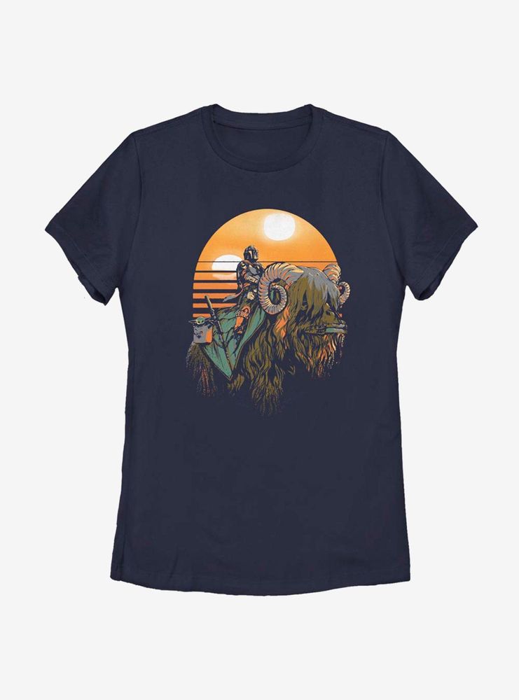 Star Wars The Mandalorian Bantha Riders Womens T-Shirt