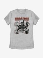 Star Wars The Mandalorian Favored Odds Womens T-Shirt