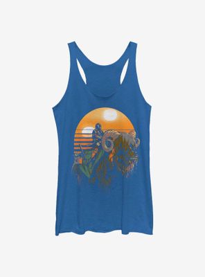 Star Wars The Mandalorian Bantha Riders Womens Tank Top