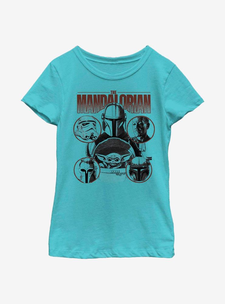 Star Wars The Mandalorian Favored Odds Youth Girls T-Shirt