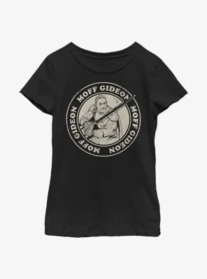 Star Wars The Mandalorian Moff Gideon Circle Youth Girls T-Shirt