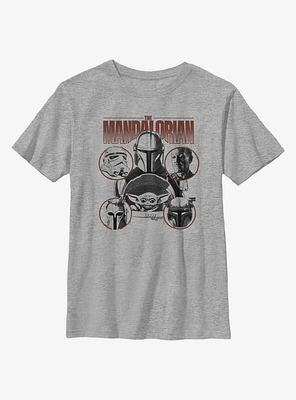 Star Wars The Mandalorian Favored Odds Youth T-Shirt