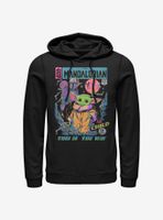 Star Wars The Mandalorian Neon Poster Hoodie