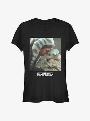 Star Wars The Mandalorian Ahsoka Tano Child Sense Fear Girls T-Shirt