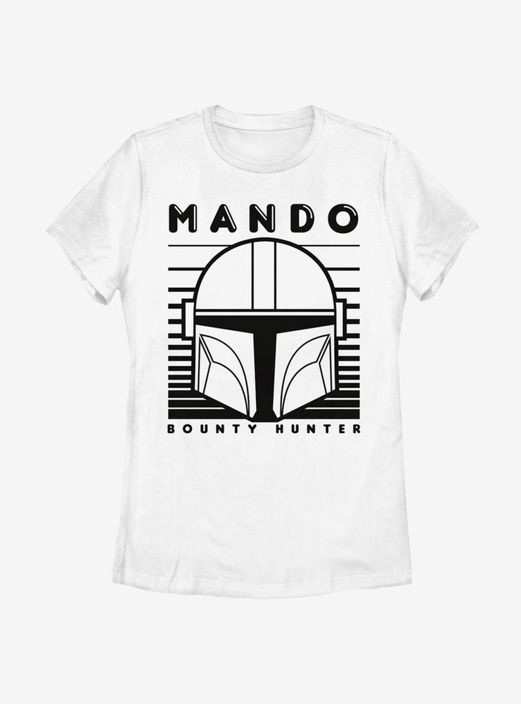 Star Wars The Mandalorian Mando Monotone Womens T-Shirt