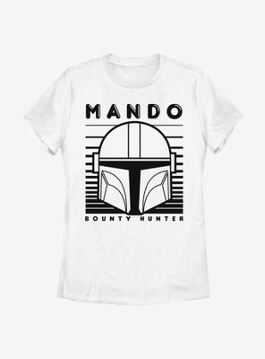 Star Wars The Mandalorian Mando Monotone Womens T-Shirt