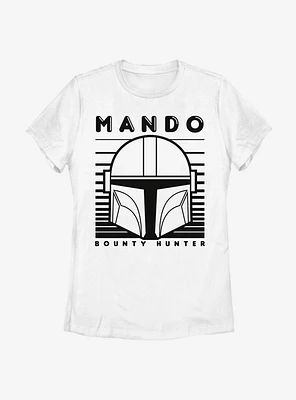 Star Wars The Mandalorian Mando Monotone Womens T-Shirt