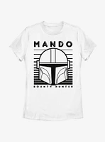 Star Wars The Mandalorian Mando Monotone Womens T-Shirt