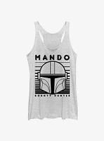Star Wars The Mandalorian Mando Monotone Womens Tank Top