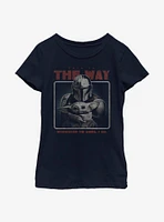 Star Wars The Mandalorian Retro Way Youth Girls T-Shirt