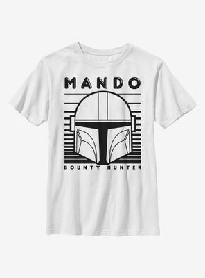 Star Wars The Mandalorian Mando Monotone Youth T-Shirt