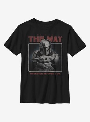 Star Wars The Mandalorian Retro Way Youth T-Shirt