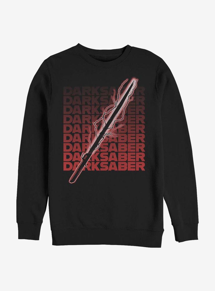 Star Wars The Mandalorian Darksaber Text Sweatshirt