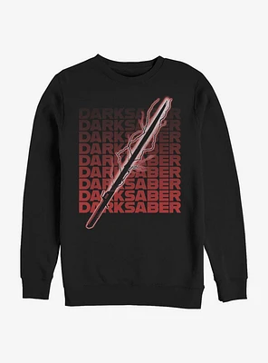 Star Wars The Mandalorian Darksaber Text Sweatshirt