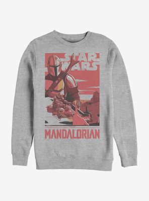 Star Wars The Mandalorian Mad Mando Poster Sweatshirt