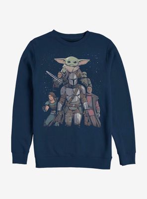 Star Wars The Mandalorian Movie Poster Sweatshirt