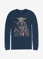 Star Wars The Mandalorian Movie Poster Long-Sleeve T-Shirt