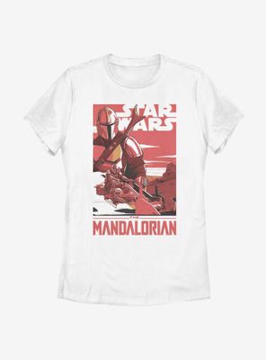 Star Wars The Mandalorian Mad Mando Poster Womens T-Shirt