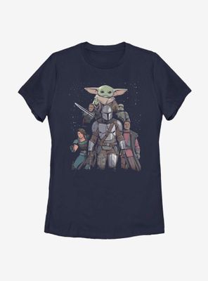 Star Wars The Mandalorian Movie Poster Womens T-Shirt