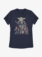 Star Wars The Mandalorian Movie Poster Womens T-Shirt