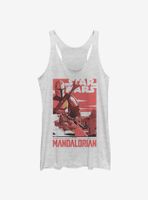 Star Wars The Mandalorian Mad Mando Poster Womens Tank Top