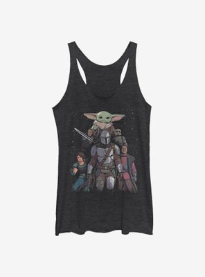 Star Wars The Mandalorian Movie Poster Womens Tank Top