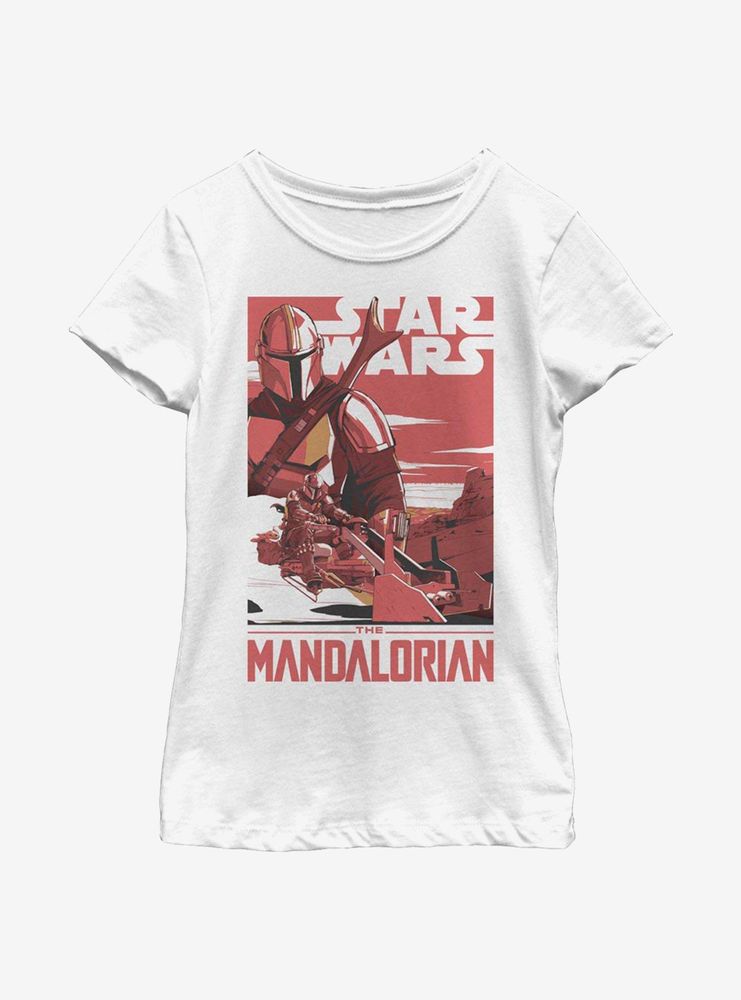 Star Wars The Mandalorian Mad Mando Poster Youth Girls T-Shirt