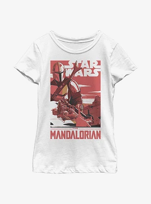 Star Wars The Mandalorian Mad Mando Poster Youth Girls T-Shirt