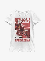 Star Wars The Mandalorian Mad Mando Poster Youth Girls T-Shirt