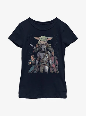 Star Wars The Mandalorian Movie Poster Youth Girls T-Shirt