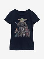 Star Wars The Mandalorian Movie Poster Youth Girls T-Shirt