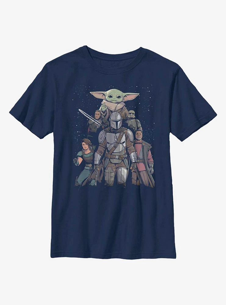 Star Wars The Mandalorian Movie Poster Youth T-Shirt