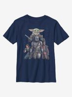 Star Wars The Mandalorian Movie Poster Youth T-Shirt