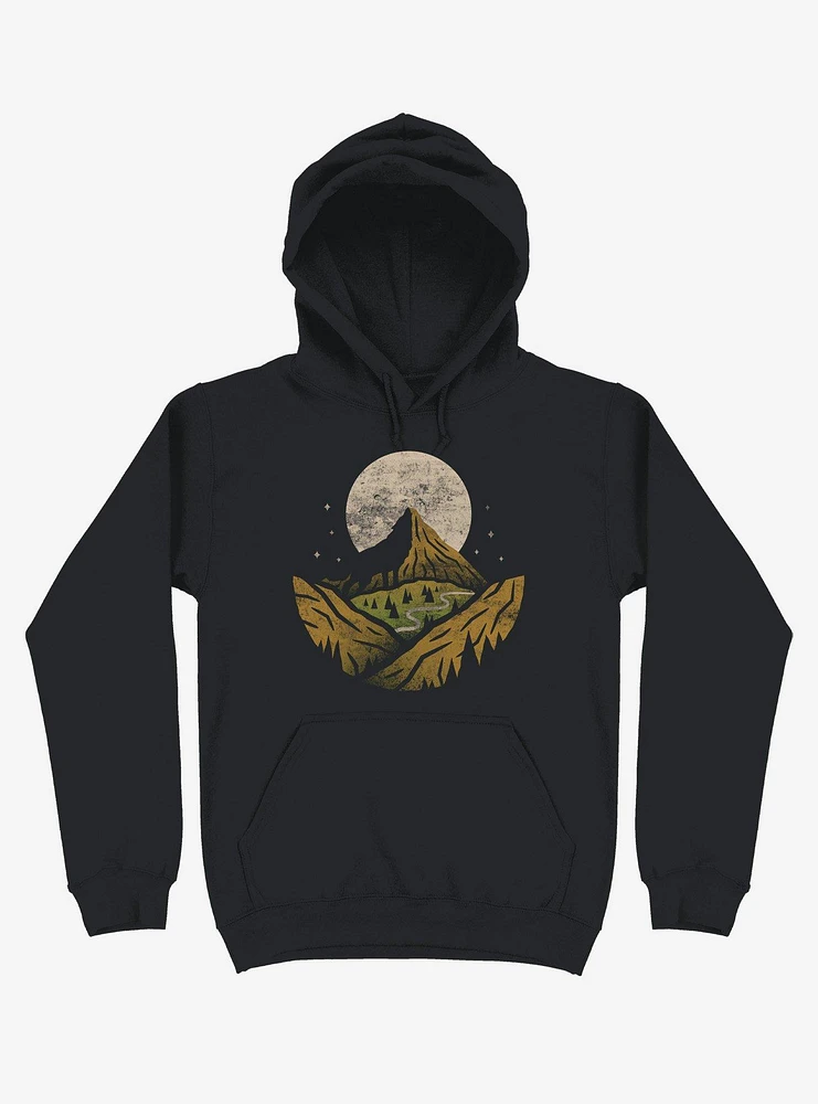 Loner Mountains Moonlight Hoodie