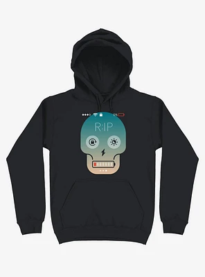 Sorry, My Phone Died RIP Skull Hoodie